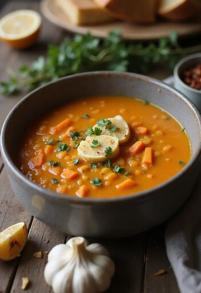 25 Carrot and Lentil Soup Recipes That Are Healthy and Filling 60 25 Carrot and Lentil Soup Recipes That Are Healthy and Filling - 10. Roasted Garlic and Carrot Lentil Soup