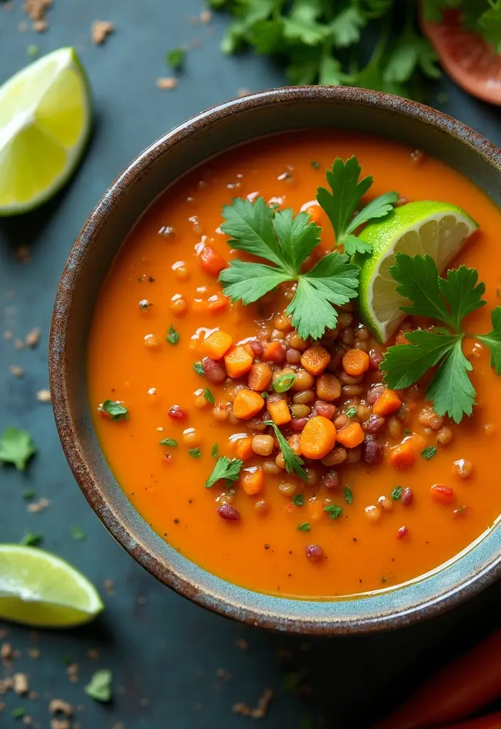 25 Carrot and Lentil Soup Recipes That Are Healthy and Filling 65 25 Carrot and Lentil Soup Recipes That Are Healthy and Filling - 11. Thai Carrot and Lentil Soup