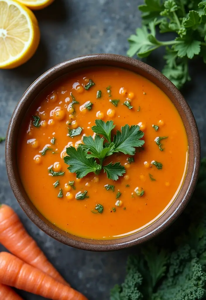 25 Carrot and Lentil Soup Recipes That Are Healthy and Filling 70 25 Carrot and Lentil Soup Recipes That Are Healthy and Filling - 12. Carrot and Lentil Soup with Kale