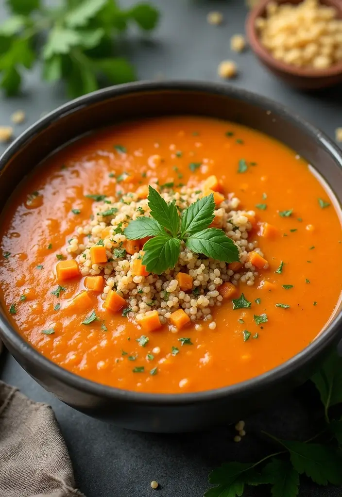 25 Carrot and Lentil Soup Recipes That Are Healthy and Filling 87 25 Carrot and Lentil Soup Recipes That Are Healthy and Filling - 15. Carrot and Lentil Soup with Quinoa