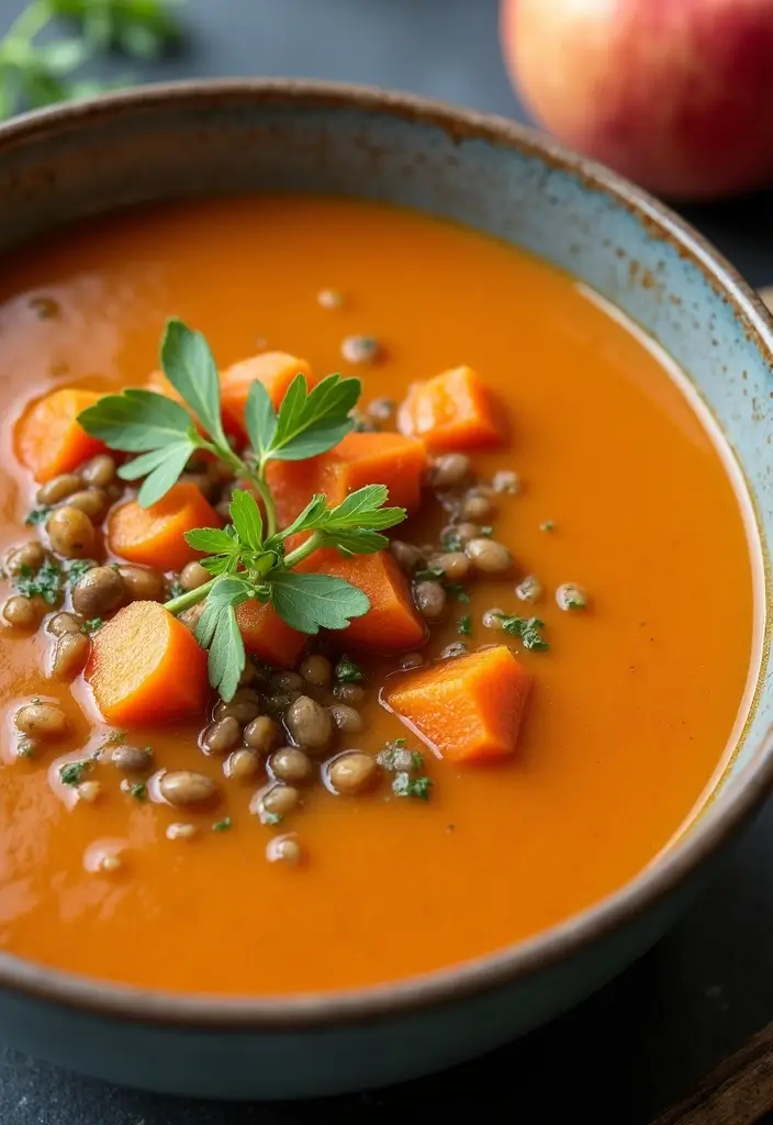 25 Carrot and Lentil Soup Recipes That Are Healthy and Filling 94 25 Carrot and Lentil Soup Recipes That Are Healthy and Filling - 16. Carrot and Lentil Soup with Apples