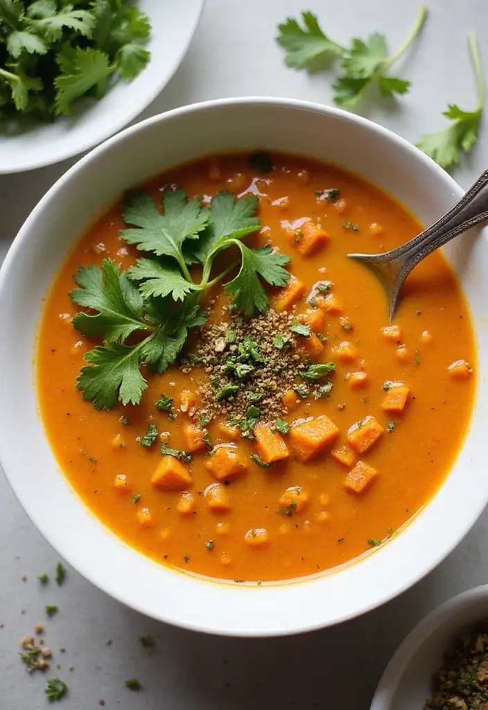 25 Carrot and Lentil Soup Recipes That Are Healthy and Filling 136 25 Carrot and Lentil Soup Recipes That Are Healthy and Filling - 22. Carrot and Lentil Soup with Cilantro