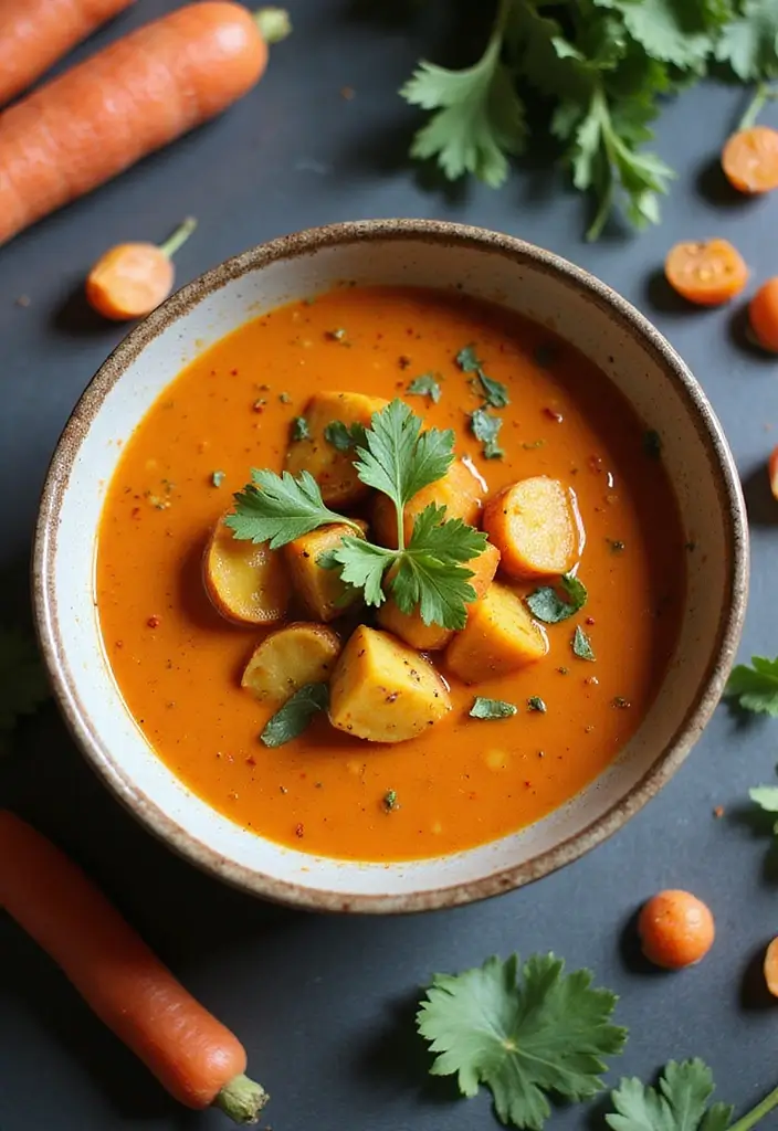 25 Carrot and Potato Soup Recipes for Simple Weeknights 62 25 Carrot and Potato Soup Recipes for Simple Weeknights - 10. Asian-Inspired Carrot and Potato Soup