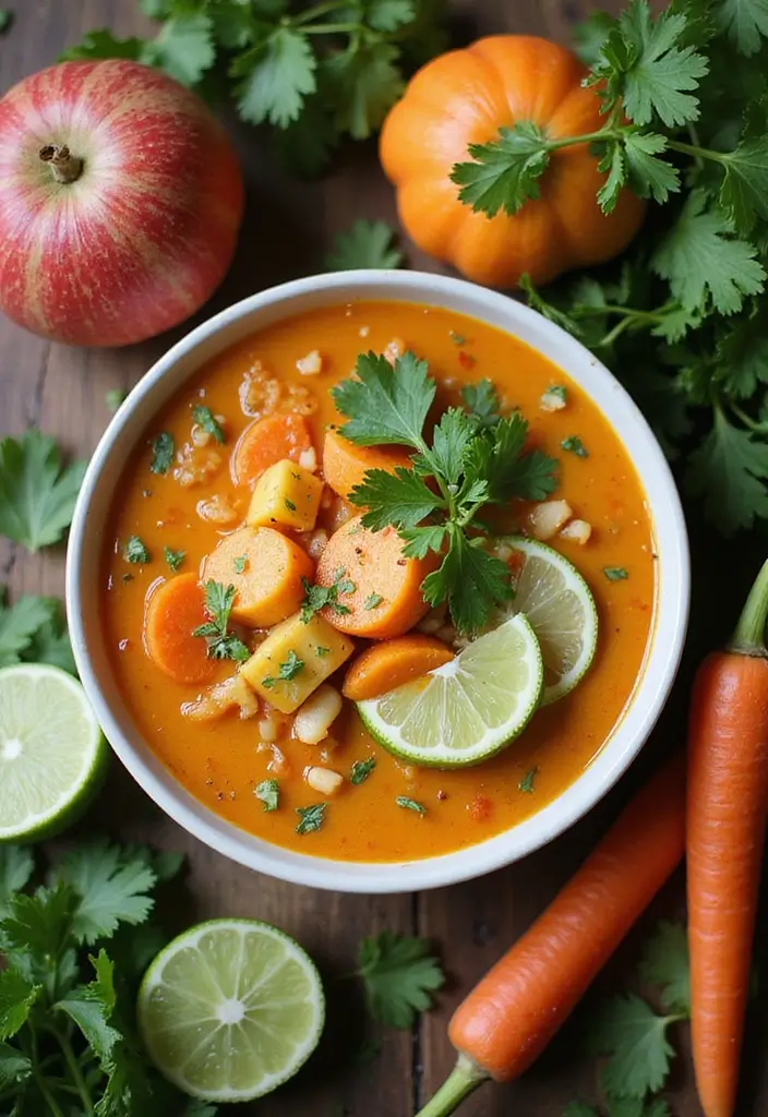 25 Carrot and Potato Soup Recipes for Simple Weeknights 83 25 Carrot and Potato Soup Recipes for Simple Weeknights - 13. Thai Coconut Carrot and Potato Soup