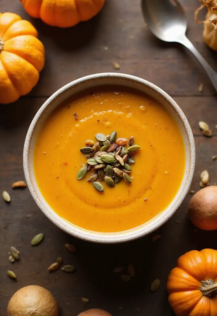 25 Carrot and Potato Soup Recipes for Simple Weeknights 90 25 Carrot and Potato Soup Recipes for Simple Weeknights - 14. Savory Pumpkin-Carrot-Potato Soup