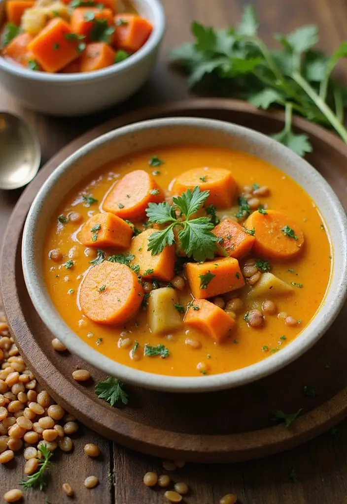 25 Carrot and Potato Soup Recipes for Simple Weeknights 139 25 Carrot and Potato Soup Recipes for Simple Weeknights - 21. Carrot and Potato Soup with Lentils