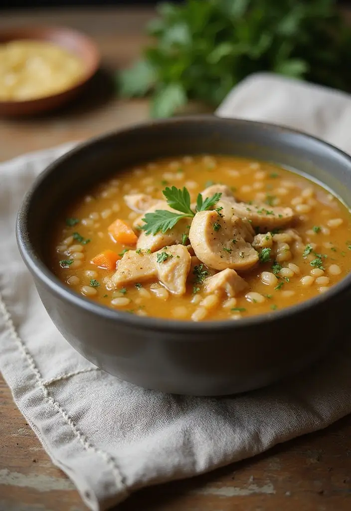 25 Chicken Soup or Stew Recipes for Comforting Dinners 98 25 Chicken Soup or Stew Recipes for Comforting Dinners - 16. Chicken and Barley Soup