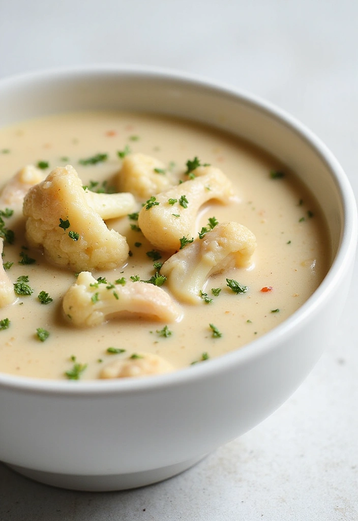 25 Chicken Soup or Stew Recipes for Comforting Dinners 112 25 Chicken Soup or Stew Recipes for Comforting Dinners - 18. Chicken and Cauliflower Soup