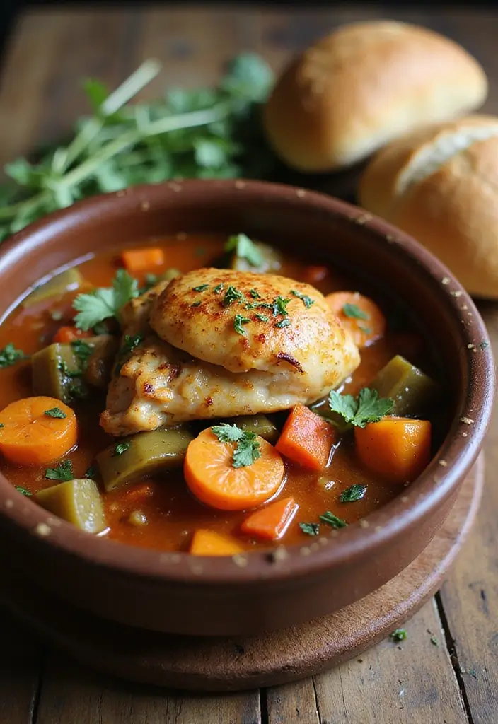 25 Chicken Soup or Stew Recipes for Comforting Dinners 8 25 Chicken Soup or Stew Recipes for Comforting Dinners - 2. Hearty Chicken Vegetable Stew
