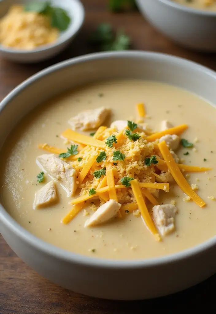 25 Chicken Soup or Stew Recipes for Comforting Dinners 161 25 Chicken Soup or Stew Recipes for Comforting Dinners - 25. Chicken and Cheddar Soup