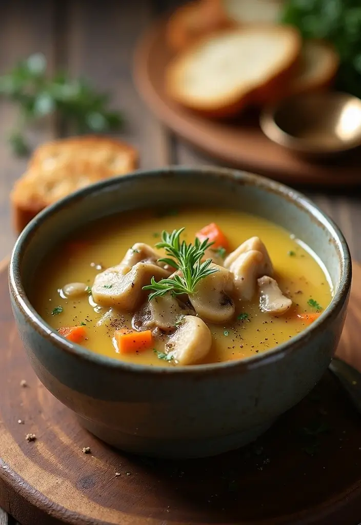 25 Chicken and Mushroom Soup Recipes for Creamy Dinners 1 25 Chicken and Mushroom Soup Recipes for Creamy Dinners - 1. Classic Creamy Chicken and Mushroom Soup