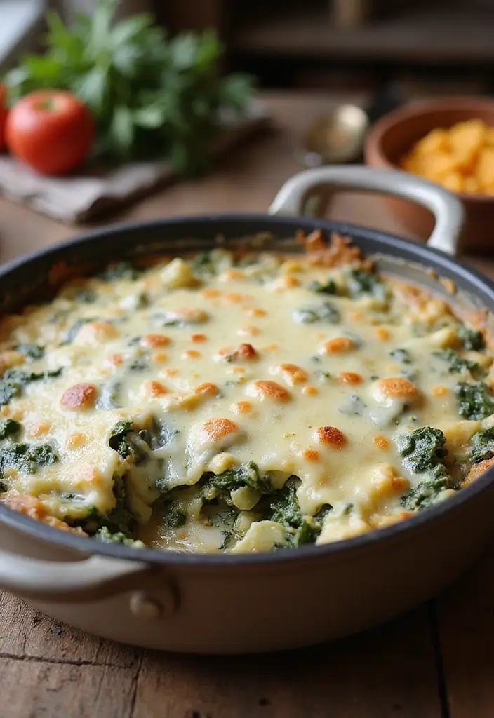 25 Delicious Recipes with Cream of Potato Soup for Comfort Nights 60 25 Delicious Recipes with Cream of Potato Soup for Comfort Nights - 10. Creamy Spinach and Artichoke Casserole