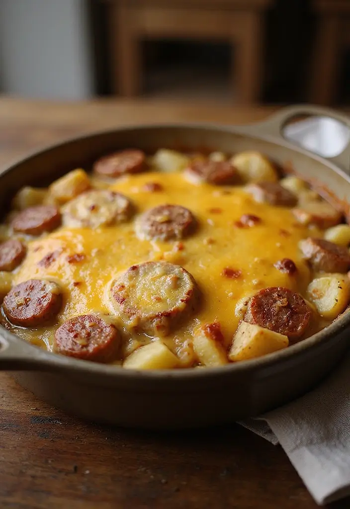 25 Delicious Recipes with Cream of Potato Soup for Comfort Nights 53 25 Delicious Recipes with Cream of Potato Soup for Comfort Nights - 9. Potato and Sausage Casserole