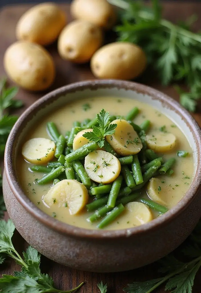 25 Fresh Green Bean Soup Recipes for a Light Dinner - 3. Rustic Green Bean and Potato Soup