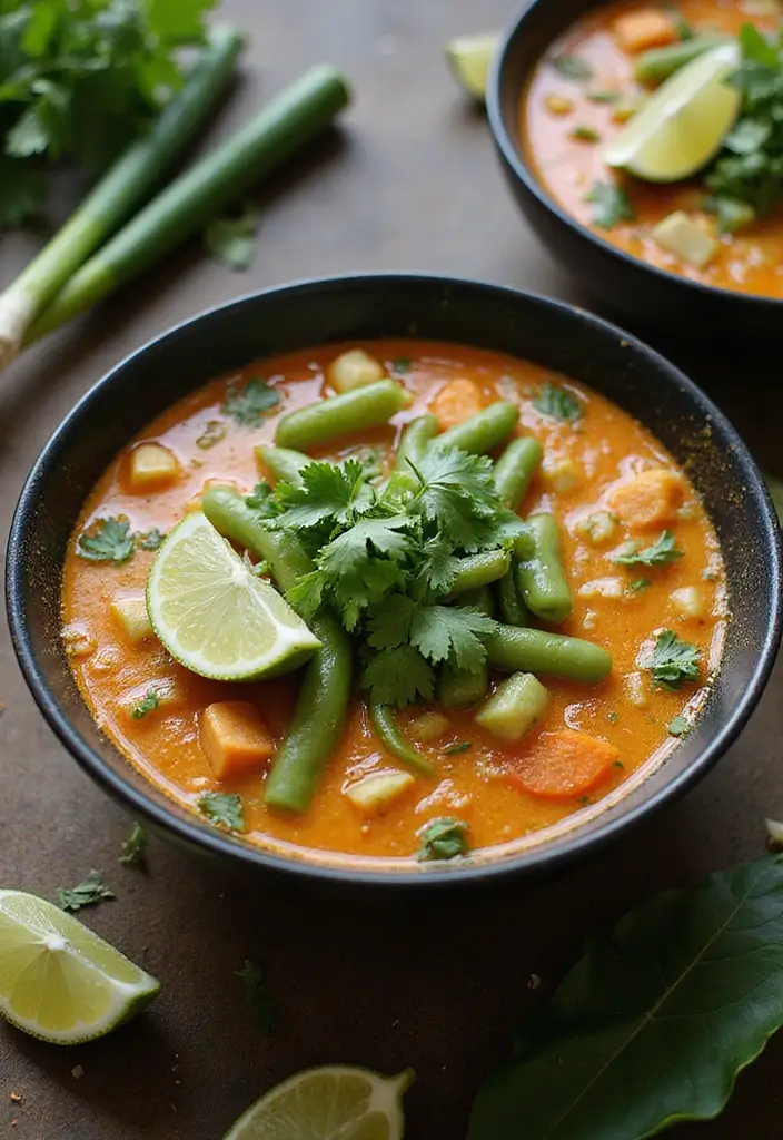 25 Fresh Green Bean Soup Recipes for a Light Dinner - 6. Spicy Green Bean Tom Yum Soup