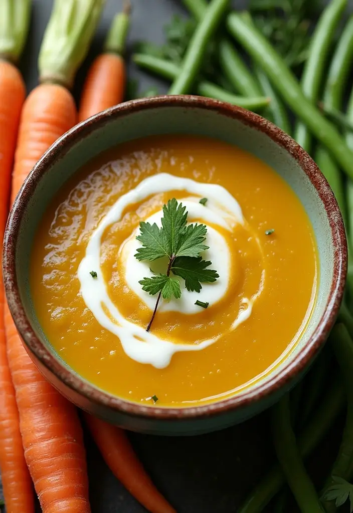 25 Fresh Green Bean Soup Recipes for a Light Dinner - 7. Green Bean and Carrot Soup