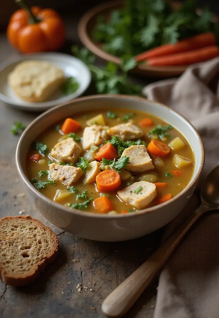 25 Gluten Free Crock Pot Soup Recipes for Busy Days 8 25 Gluten Free Crock Pot Soup Recipes for Busy Days - 2. Chicken and Vegetable Soup