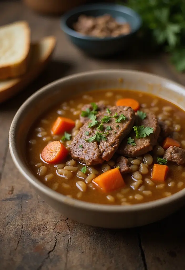 25 Gluten Free Crock Pot Soup Recipes for Busy Days 15 25 Gluten Free Crock Pot Soup Recipes for Busy Days - 3. Beef Barley Soup