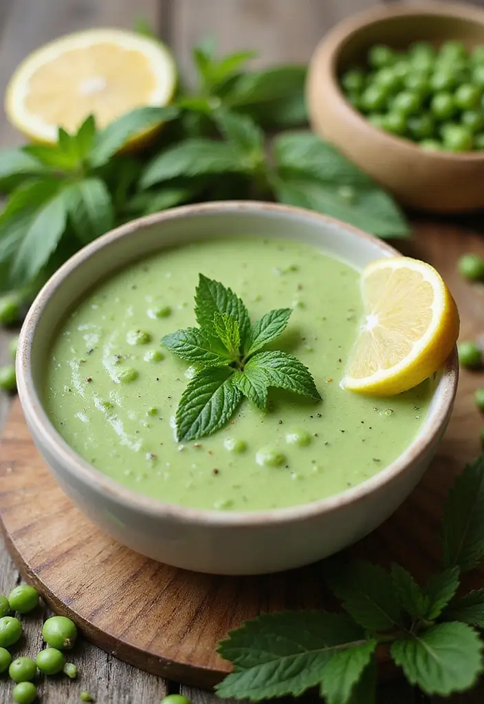 25 Healthy Soup Recipes for Diabetics That Taste Great 60 25 Healthy Soup Recipes for Diabetics That Taste Great - 10. Pea and Mint Soup
