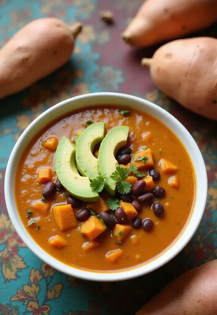 25 Healthy Soup Recipes for Diabetics That Taste Great 128 25 Healthy Soup Recipes for Diabetics That Taste Great - 20. Sweet Potato and Black Bean Soup