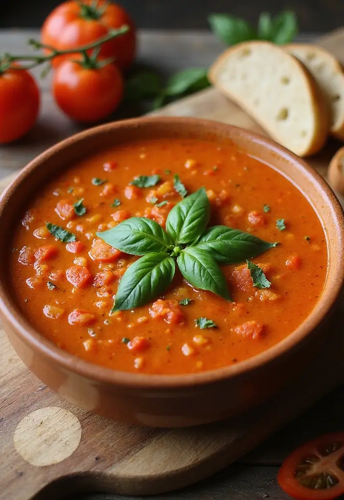 25 Healthy Soup Recipes for Diabetics That Taste Great 13 25 Healthy Soup Recipes for Diabetics That Taste Great - 3. Spicy Tomato Basil Soup