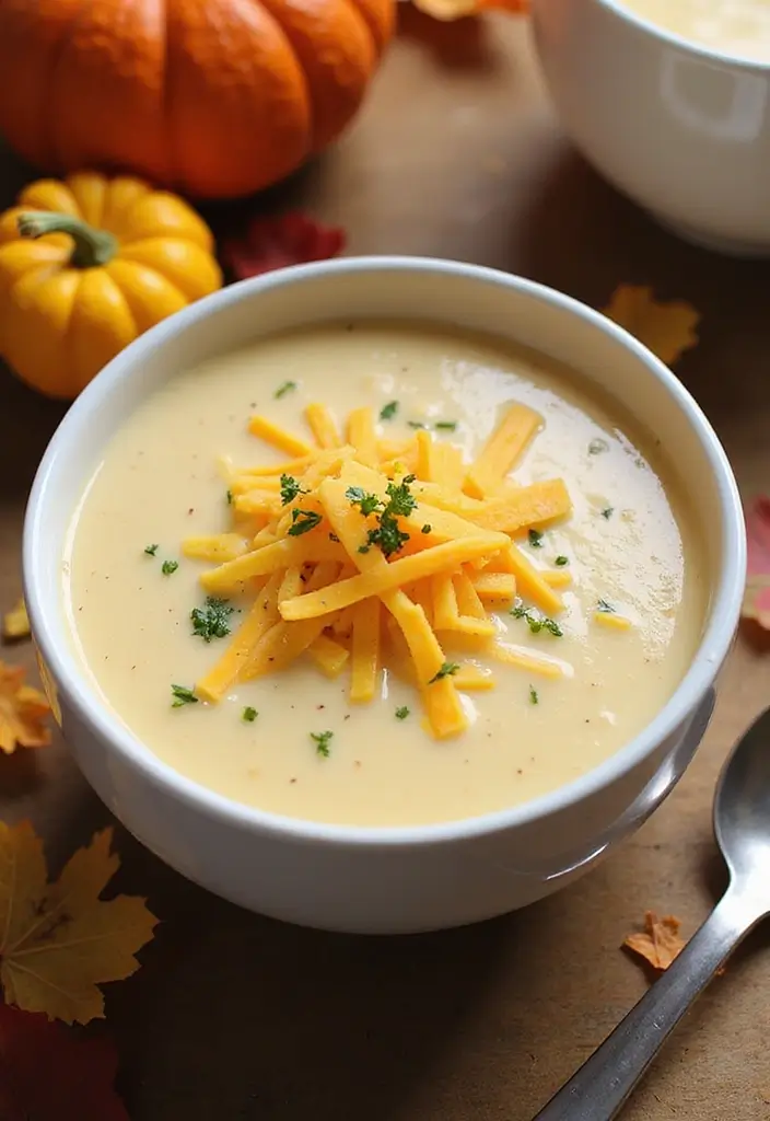 25 Instant Pot Fall Soup Recipes for Quick Warm Meals - 10. Cauliflower Cheese Soup