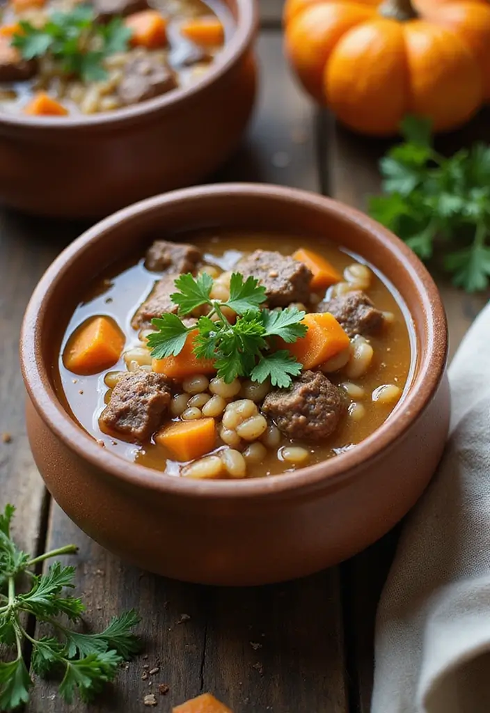 25 Instant Pot Fall Soup Recipes for Quick Warm Meals - 14. Beef and Barley Soup