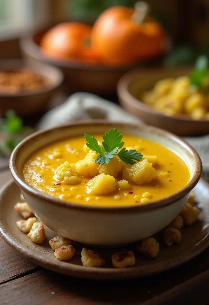 25 Instant Pot Fall Soup Recipes for Quick Warm Meals - 22. Curried Cauliflower and Potato Soup