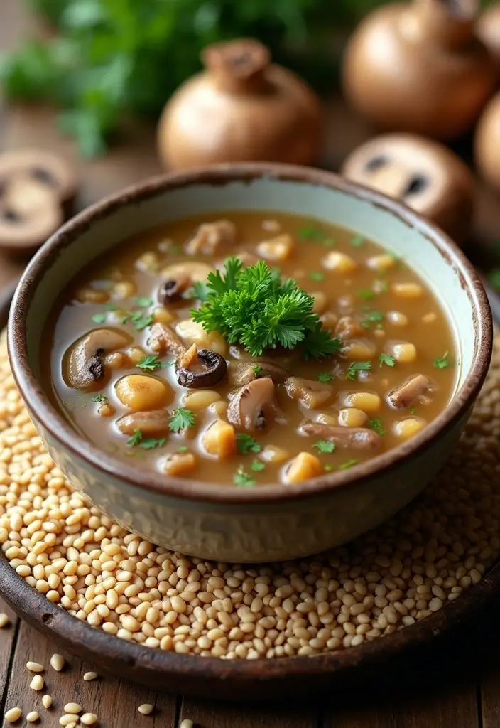 25 Instant Pot Fall Soup Recipes for Quick Warm Meals - 7. Mushroom Barley Soup