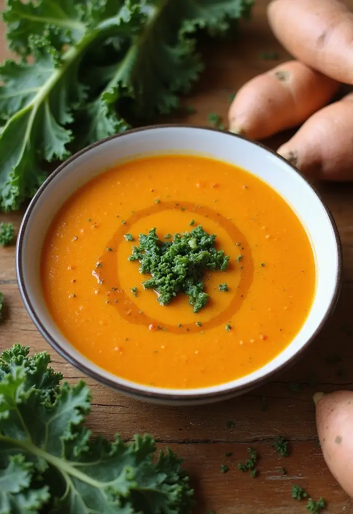 25 Instant Pot Fall Soup Recipes for Quick Warm Meals - 8. Sweet Potato and Kale Soup