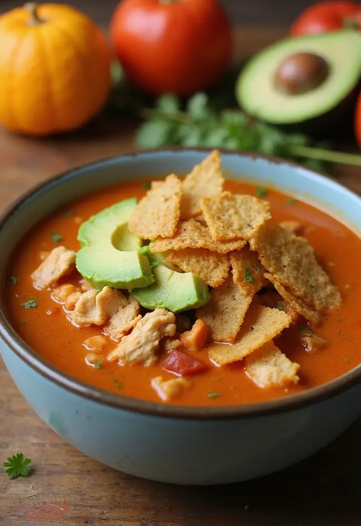 25 Instant Pot Fall Soup Recipes for Quick Warm Meals - 9. Chicken Tortilla Soup