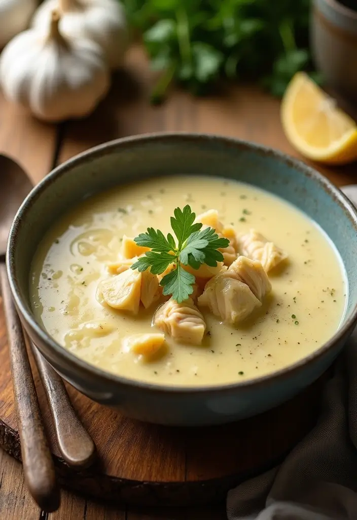 25 Keto Chicken Soup Recipes That Are Low Carb and Delicious 1 25 Keto Chicken Soup Recipes That Are Low Carb and Delicious - 1. Creamy Garlic Chicken Soup