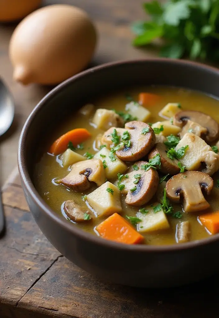 25 Keto Chicken Soup Recipes That Are Low Carb and Delicious 58 25 Keto Chicken Soup Recipes That Are Low Carb and Delicious - 10. Mushroom Chicken Soup