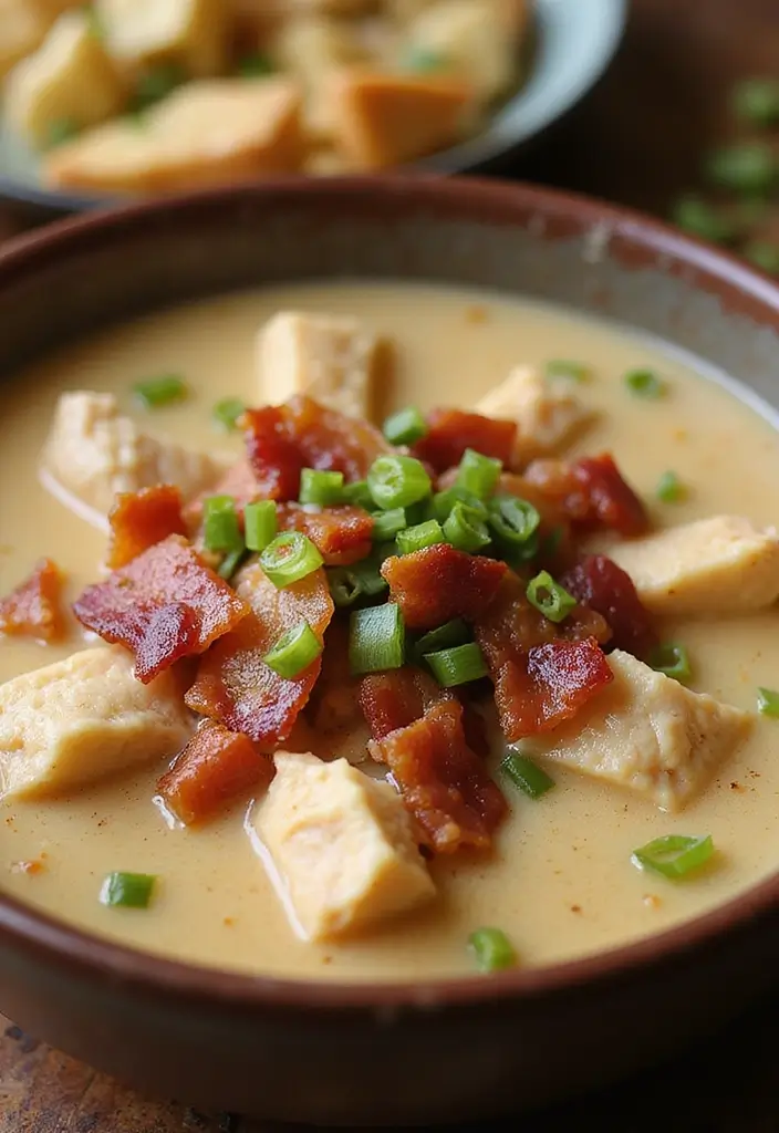 25 Keto Chicken Soup Recipes That Are Low Carb and Delicious 51 25 Keto Chicken Soup Recipes That Are Low Carb and Delicious - 9. Bacon and Chicken Soup