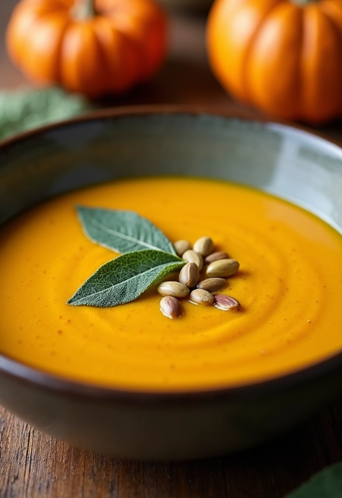 25 Low Carb Keto Fall Soup Recipes to Keep You Warm 1 25 Low Carb Keto Fall Soup Recipes to Keep You Warm - 1. Creamy Pumpkin Sage Soup