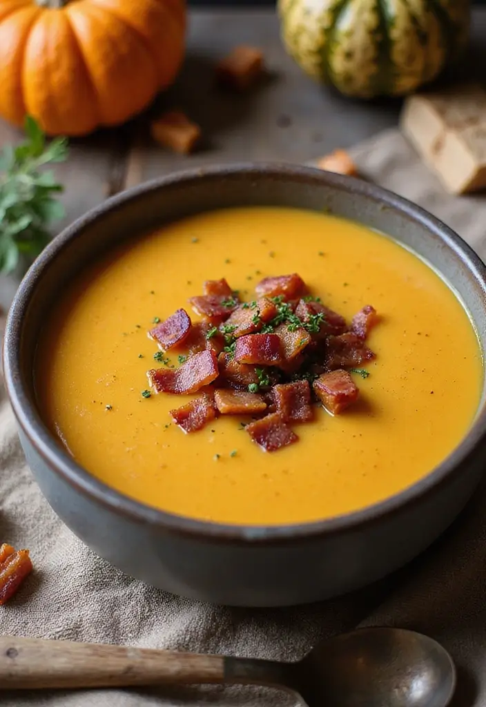 25 Low Carb Keto Fall Soup Recipes to Keep You Warm 62 25 Low Carb Keto Fall Soup Recipes to Keep You Warm - 10. Pumpkin and Bacon Chowder