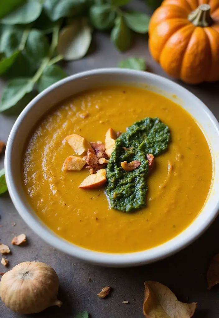 25 Low Carb Keto Fall Soup Recipes to Keep You Warm 104 25 Low Carb Keto Fall Soup Recipes to Keep You Warm - 16. Pumpkin and Spinach Pesto Soup
