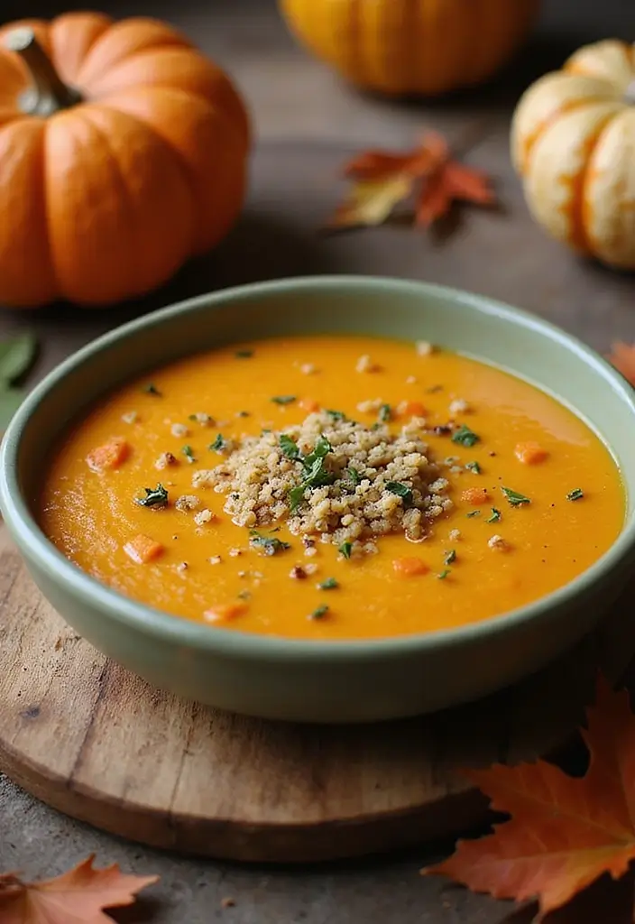 25 Low Carb Keto Fall Soup Recipes to Keep You Warm 111 25 Low Carb Keto Fall Soup Recipes to Keep You Warm - 17. Pumpkin Quinoa Soup