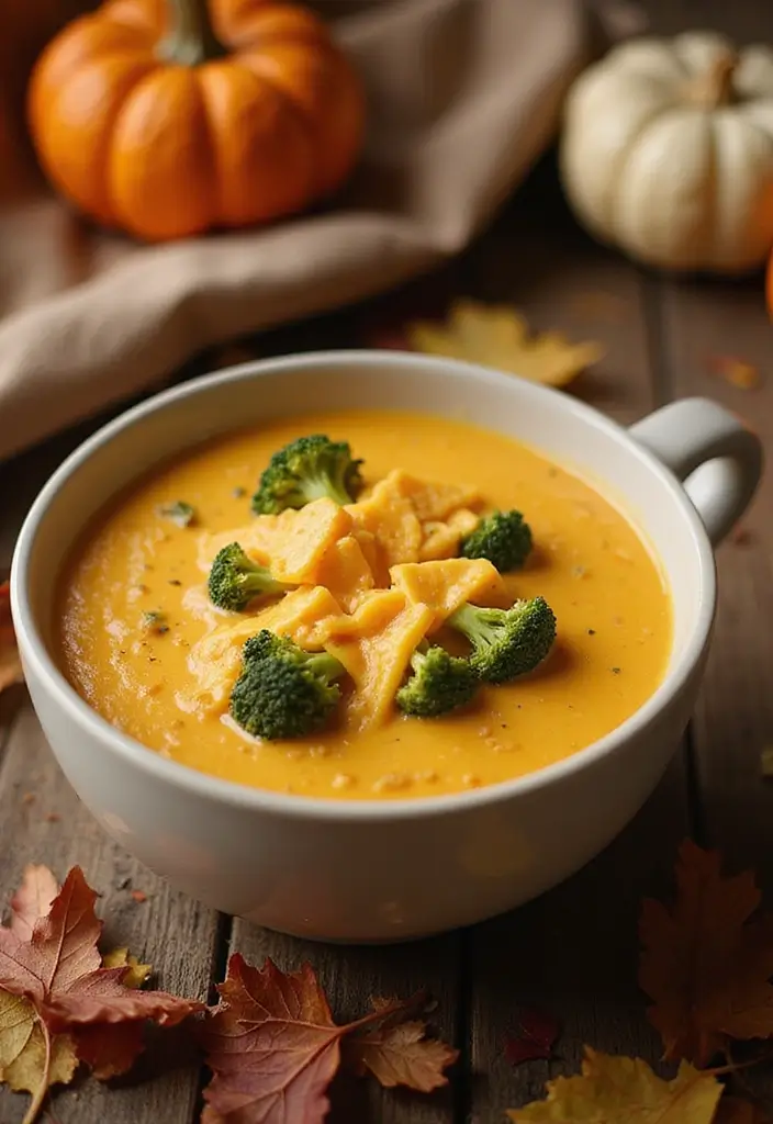 25 Low Carb Keto Fall Soup Recipes to Keep You Warm 118 25 Low Carb Keto Fall Soup Recipes to Keep You Warm - 18. Pumpkin Broccoli Cheese Soup