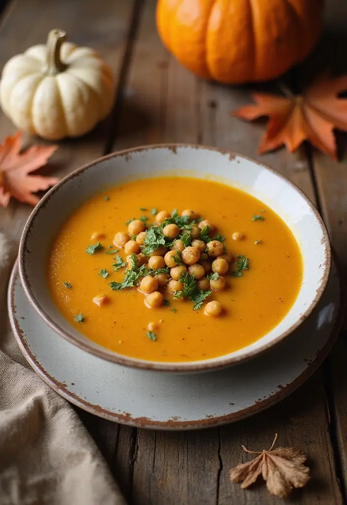 25 Low Carb Keto Fall Soup Recipes to Keep You Warm 130 25 Low Carb Keto Fall Soup Recipes to Keep You Warm - 20. Pumpkin and Chickpea Soup