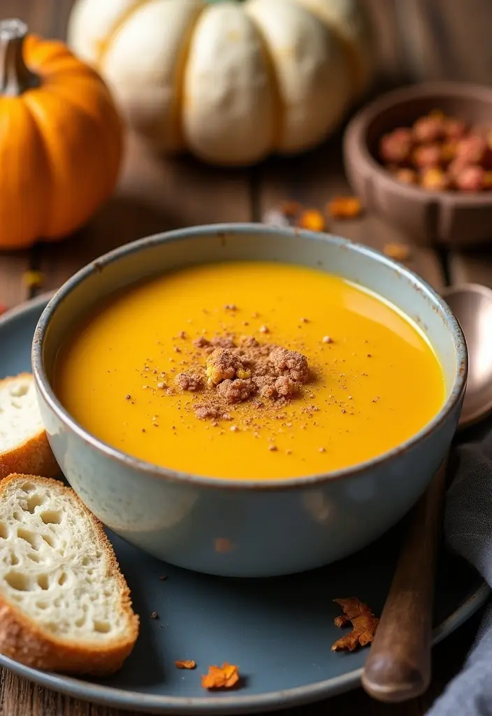 25 Low Carb Keto Fall Soup Recipes to Keep You Warm 22 25 Low Carb Keto Fall Soup Recipes to Keep You Warm - 4. Creamy Cauliflower and Pumpkin Soup