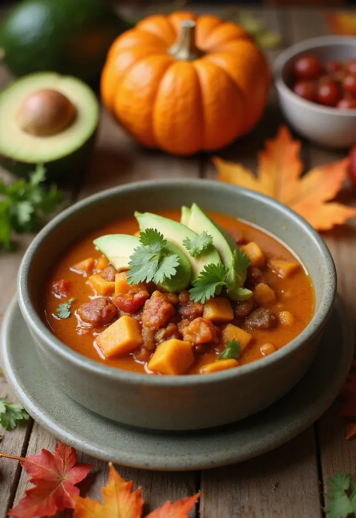 25 Low Carb Keto Fall Soup Recipes to Keep You Warm 43 25 Low Carb Keto Fall Soup Recipes to Keep You Warm - 7. Spicy Pumpkin Chili Soup