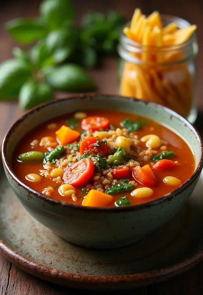 25 Mason Jar Dry Soup Mix Recipes for Meal Prep Lovers 72 25 Mason Jar Dry Soup Mix Recipes for Meal Prep Lovers - 12. Rich Minestrone Soup Mix