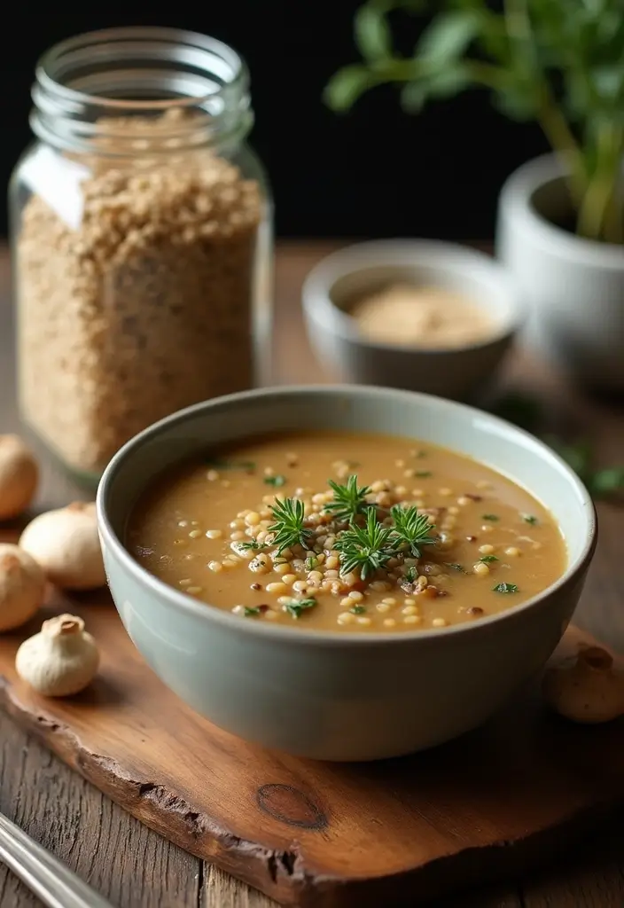 25 Mason Jar Dry Soup Mix Recipes for Meal Prep Lovers 44 25 Mason Jar Dry Soup Mix Recipes for Meal Prep Lovers - 8. Mushroom Barley Soup Mix