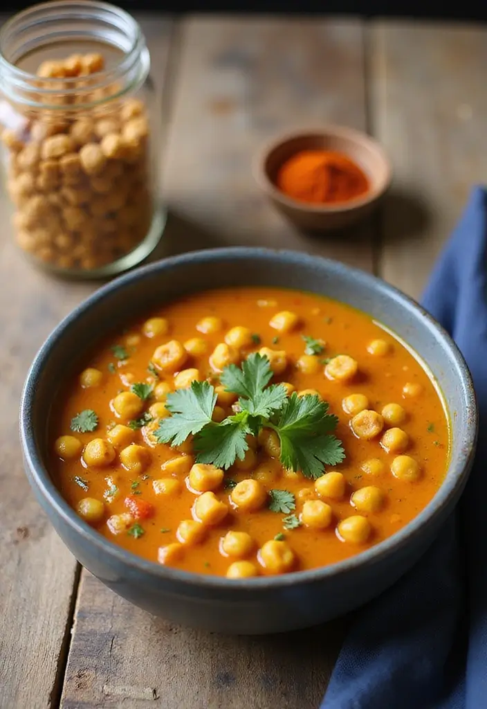25 Mason Jar Dry Soup Mix Recipes for Meal Prep Lovers 51 25 Mason Jar Dry Soup Mix Recipes for Meal Prep Lovers - 9. Curried Chickpea Soup Mix