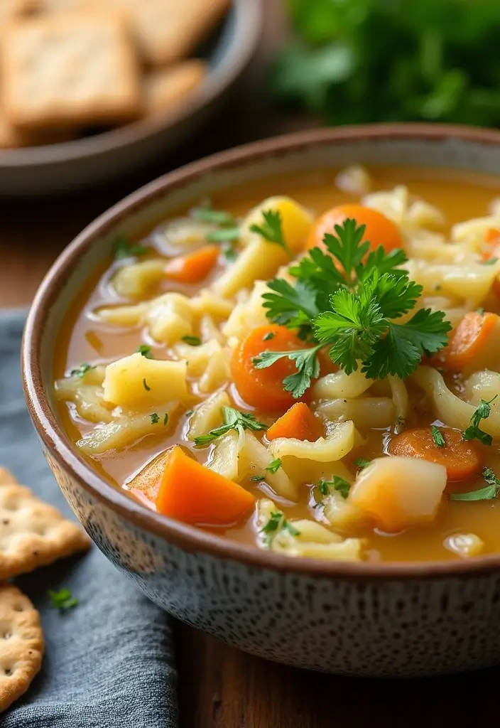 25 Old Fashioned Vegetable Soup Recipes from Scratch 85 25 Old Fashioned Vegetable Soup Recipes from Scratch - 13. Cabbage and Vegetable Soup