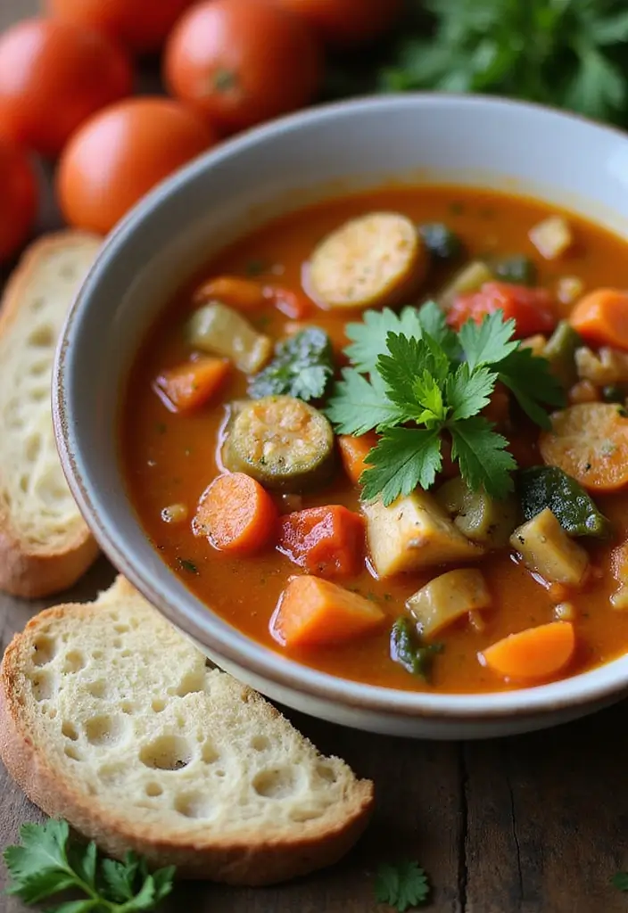 25 Old Fashioned Vegetable Soup Recipes from Scratch 29 25 Old Fashioned Vegetable Soup Recipes from Scratch - 5. Mediterranean Vegetable Soup