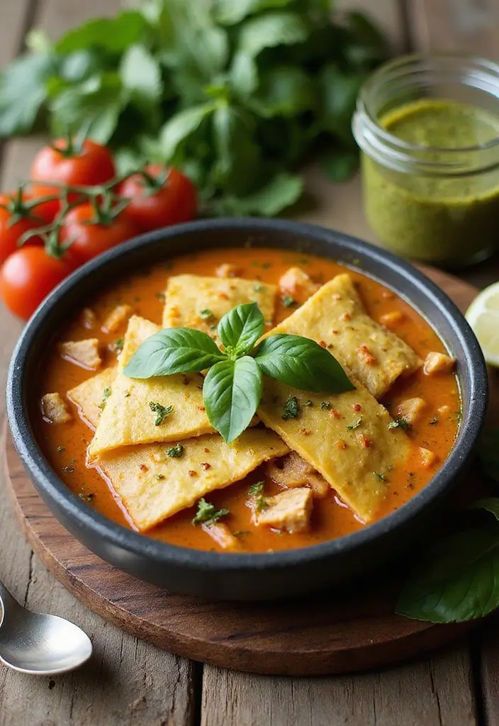 25 Optavia Lean and Green Chicken Enchilada Soup Recipes for 5&1 Plan 77 25 Optavia Lean and Green Chicken Enchilada Soup Recipes for 5&1 Plan - 13. Pesto Chicken Enchilada Soup