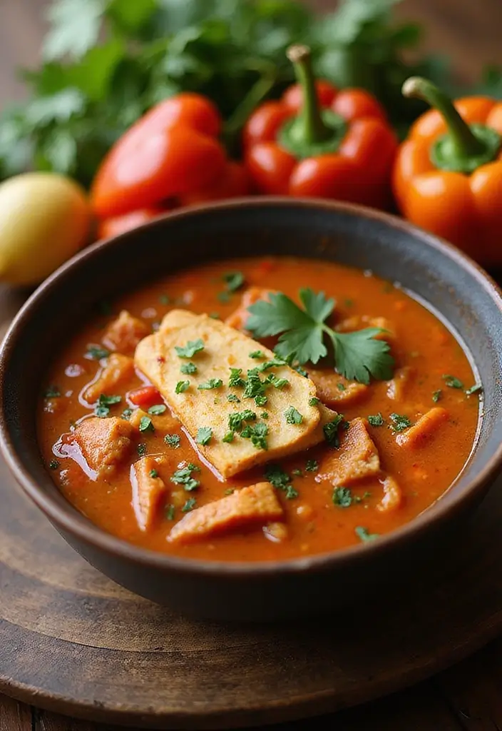 25 Optavia Lean and Green Chicken Enchilada Soup Recipes for 5&1 Plan 129 25 Optavia Lean and Green Chicken Enchilada Soup Recipes for 5&1 Plan - 21. Roasted Red Pepper Chicken Enchilada Soup