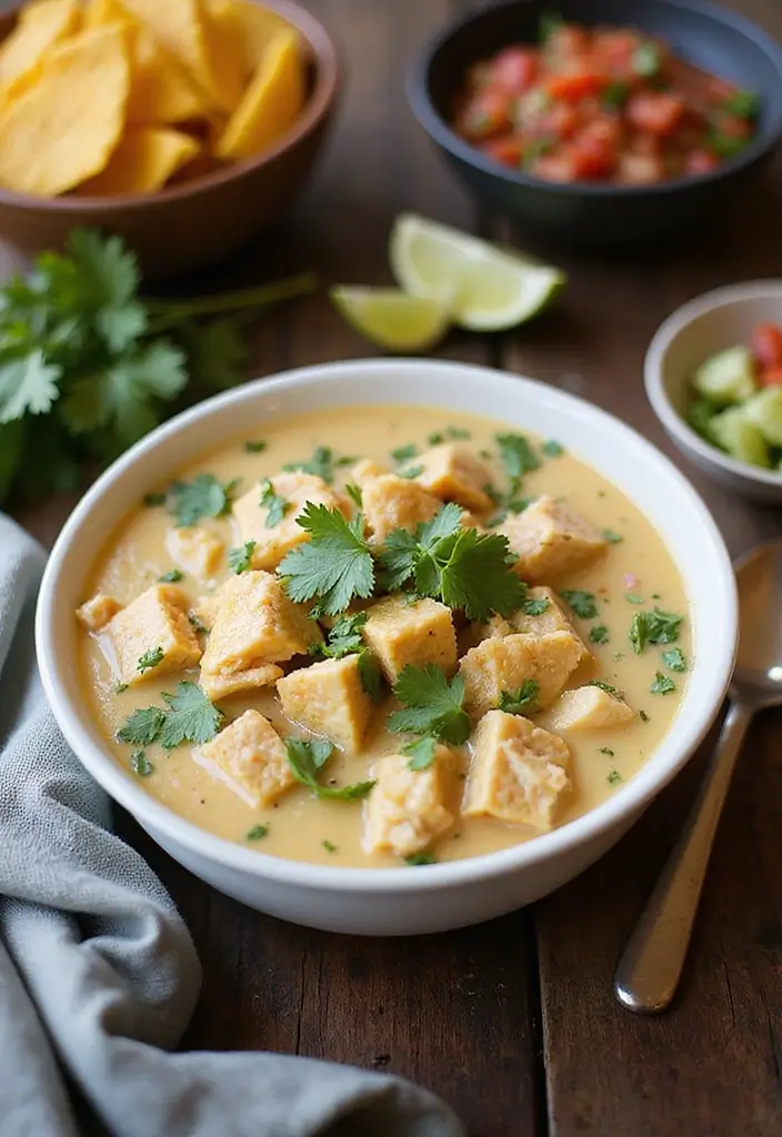 25 Optavia Lean and Green Chicken Enchilada Soup Recipes for 5&1 Plan 51 25 Optavia Lean and Green Chicken Enchilada Soup Recipes for 5&1 Plan - 9. White Chicken Enchilada Soup